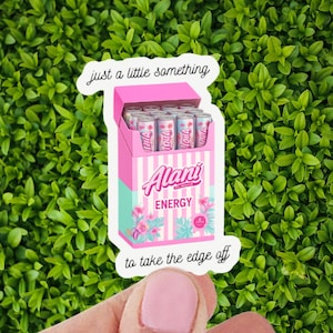 Caffeine Lover Sticker Funny Energy Drink Meme Laptop Water Bottle Decal Gift