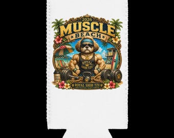 Nevera portátil Muscle Beach Shih Tzu - Colección Verano 2026