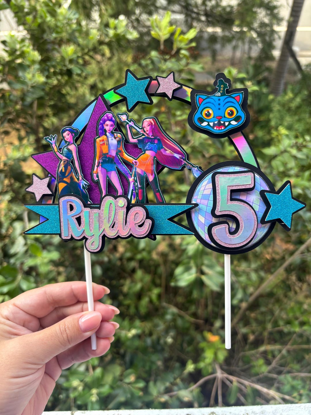 Huntrix K-pop Demon Hunters Cake Topper - Etsy
