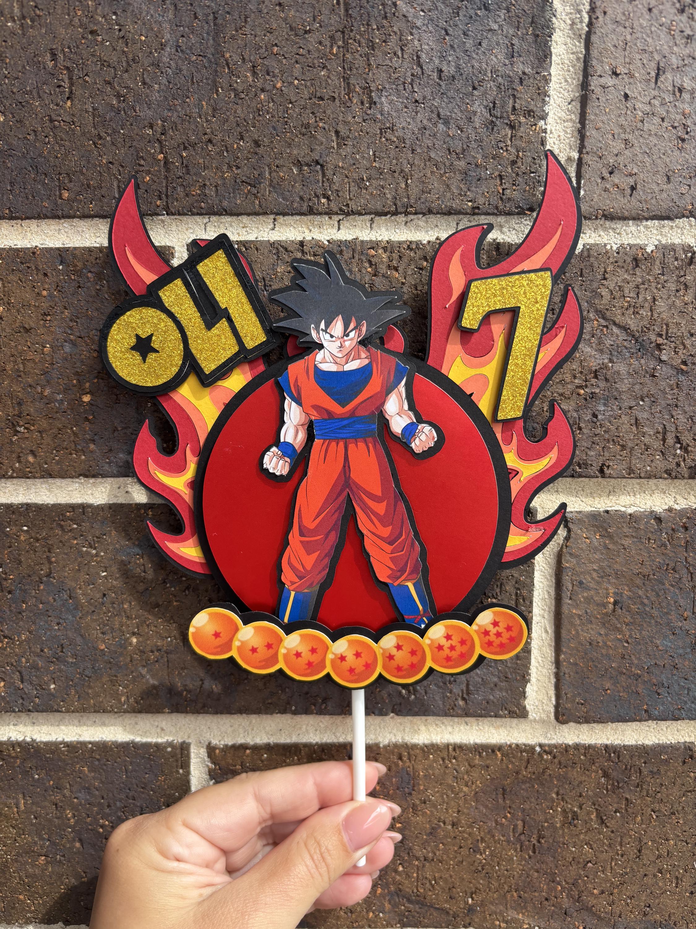 Décoration De Fête Personnalisable Dragon Ball Z - Pour Boîtes à Faveur, Centre De Table...