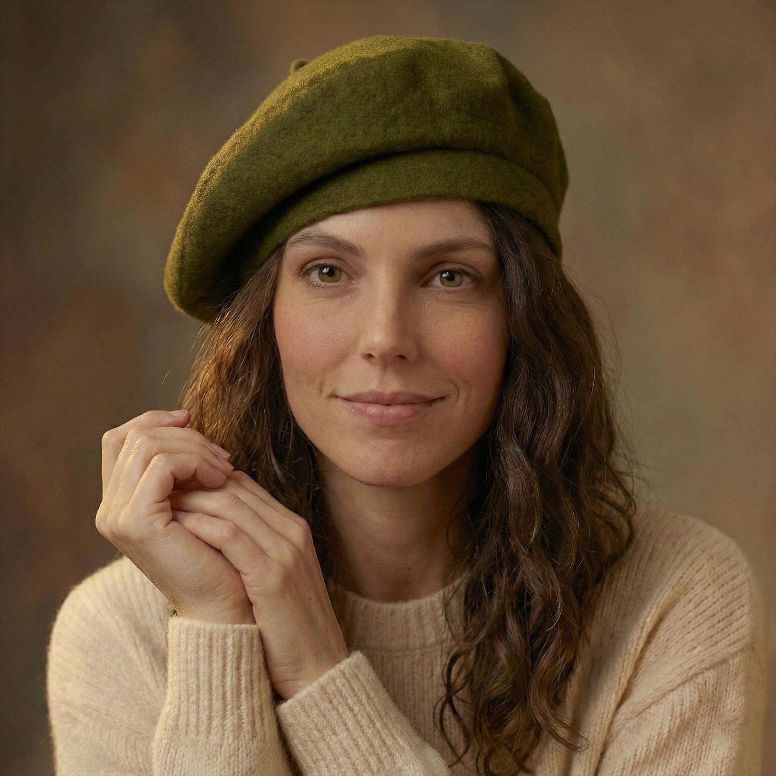 Olive Green Beret - Etsy