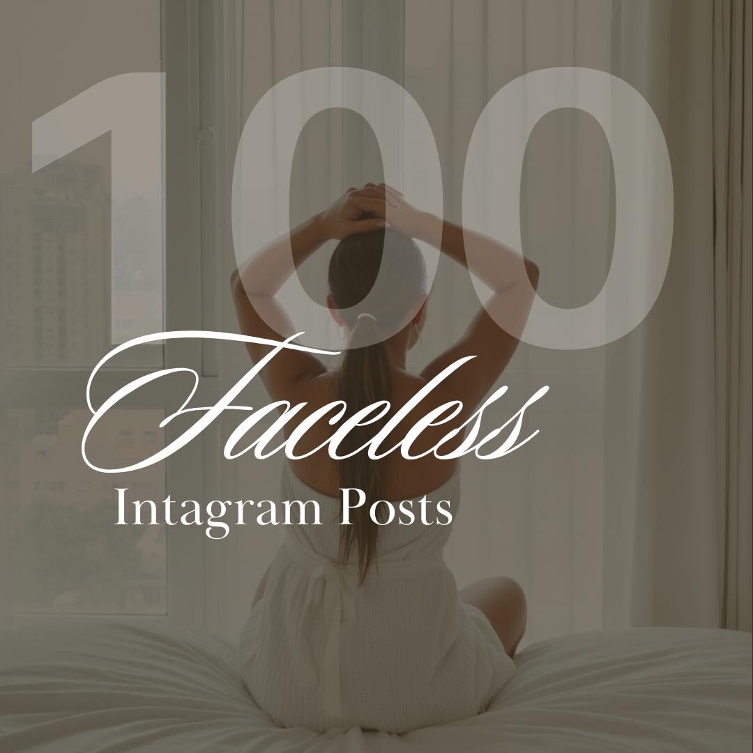 100 Faceless Social Media Posts - Etsy