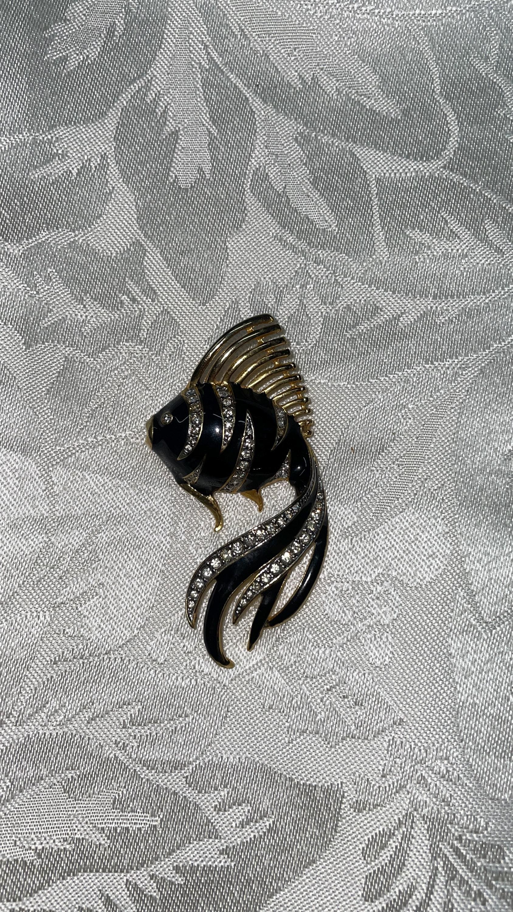 Swarovski Goldfish - Etsy