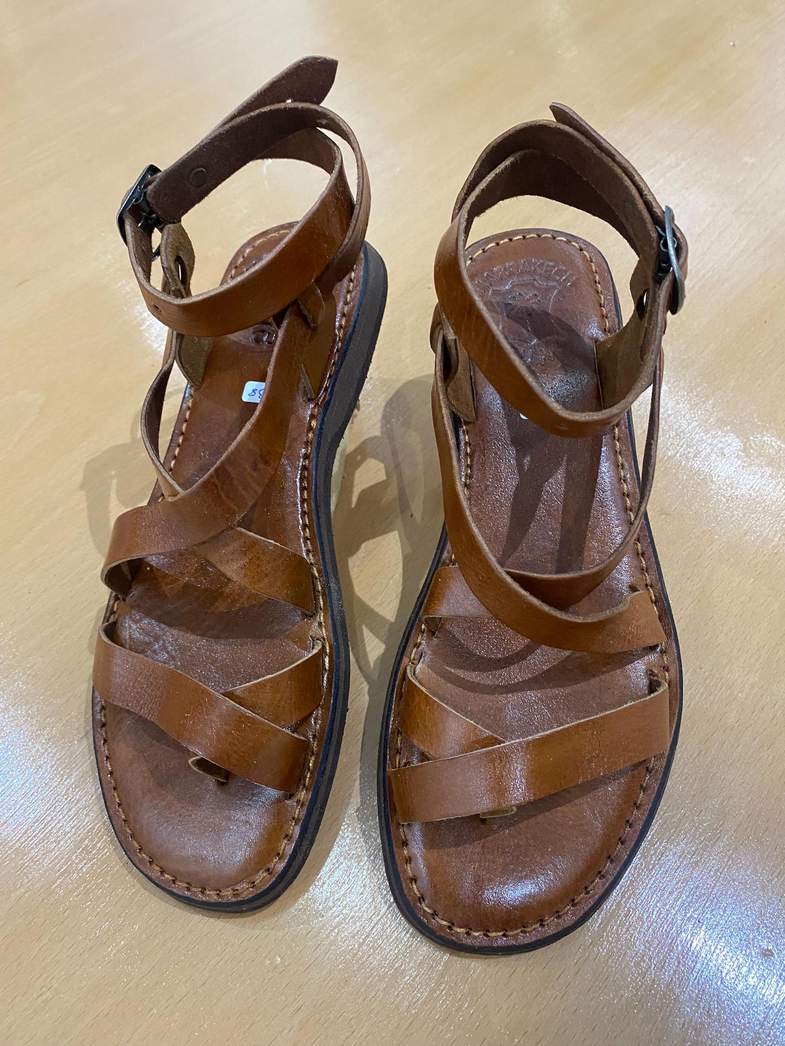 Handcrafted Moroccan Leather Sandals – Genuine Leather Women's Footwear — view 4