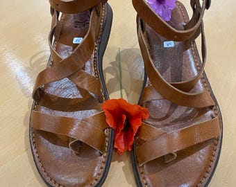 Moroccan women's sandals made of genuine leather - Spring set-and Stylish for Summe