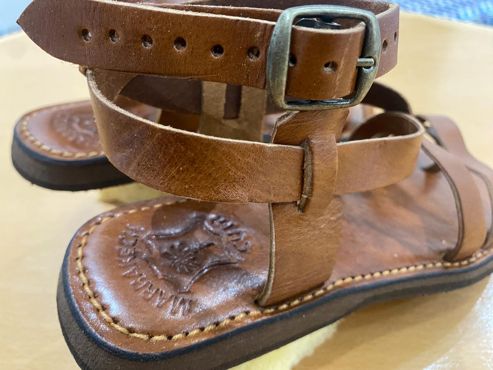 Handcrafted Moroccan Leather Sandals – Genuine Leather Women's Footwear — view 8