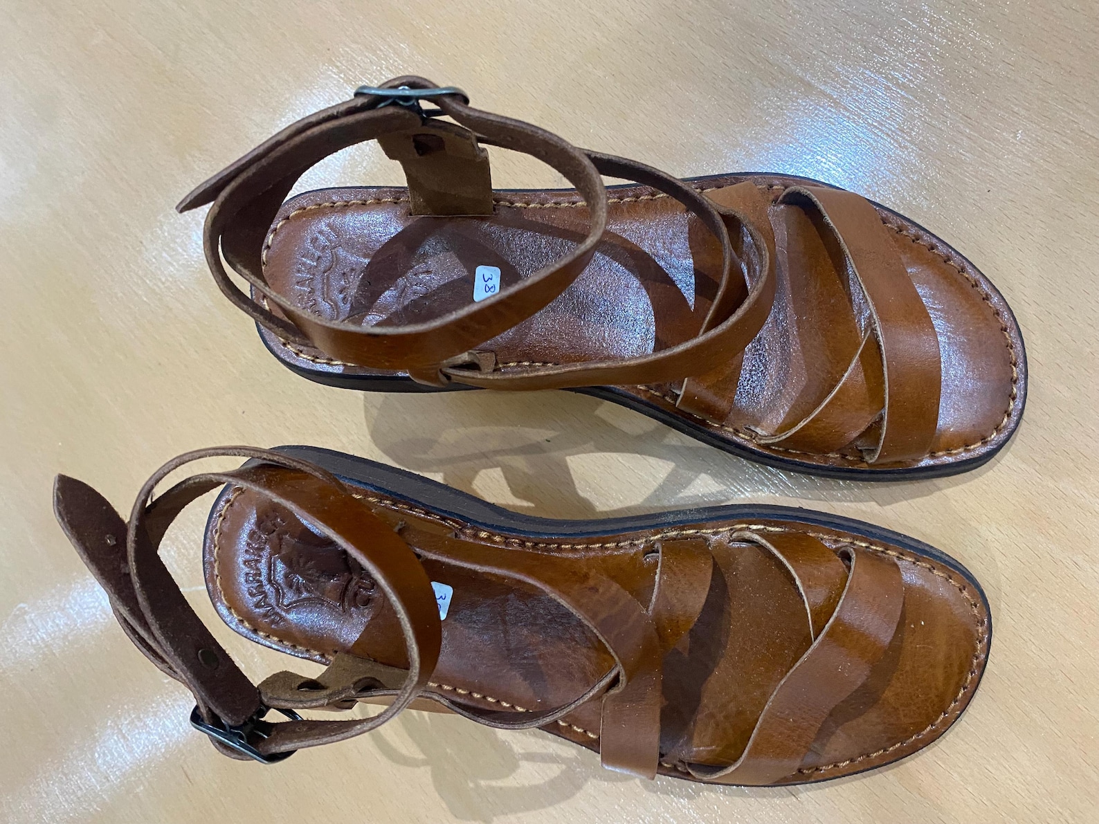 Handcrafted Moroccan Leather Sandals – Genuine Leather Women's Footwear — view 15