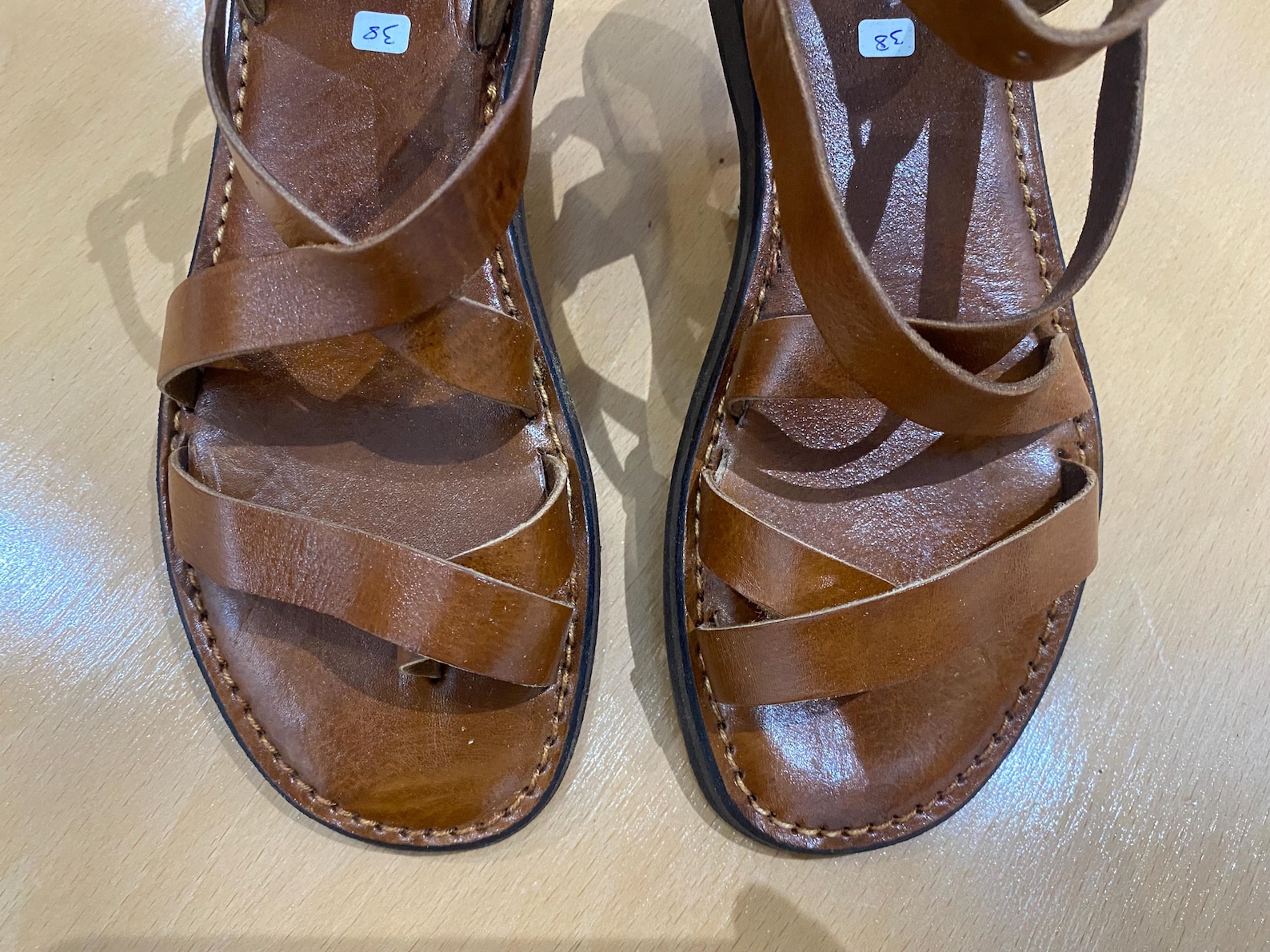 Handcrafted Moroccan Leather Sandals – Genuine Leather Women's Footwear — view 9