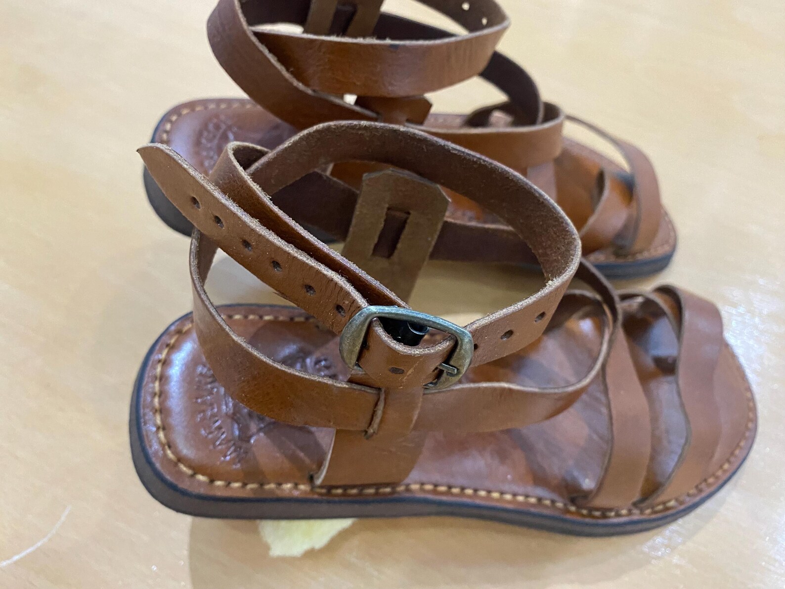 Handcrafted Moroccan Leather Sandals – Genuine Leather Women's Footwear — view 7