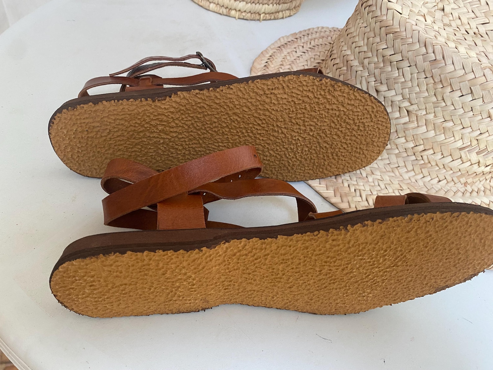 Handcrafted Moroccan Leather Sandals – Genuine Leather Women's Footwear — view 6