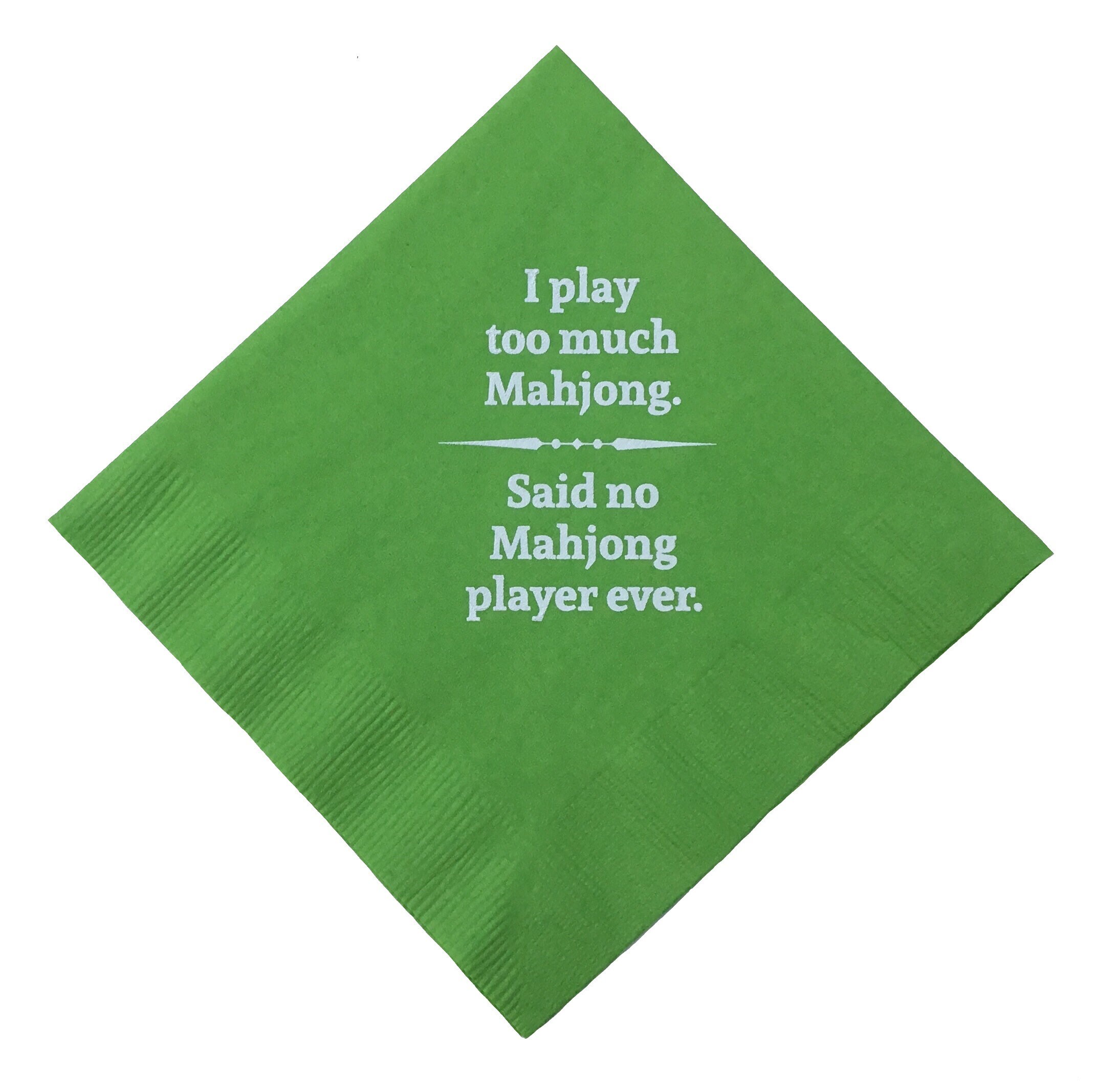 Mahjong Napkins Beverage Cocktail Size 20 Count Paper Multi Etsy