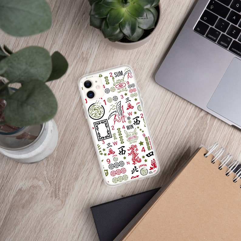 Mahjong Gift for Women, Cellphone Case iPhone, Mah Jongg Cell Phone case , Gift for Mah Jong Player, Mah Jongg Accessories, Mahjong Hostess image 4