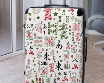 Mahjong Suitcase Travel Case Mahjongg 3 Sizes Tournament Cruise