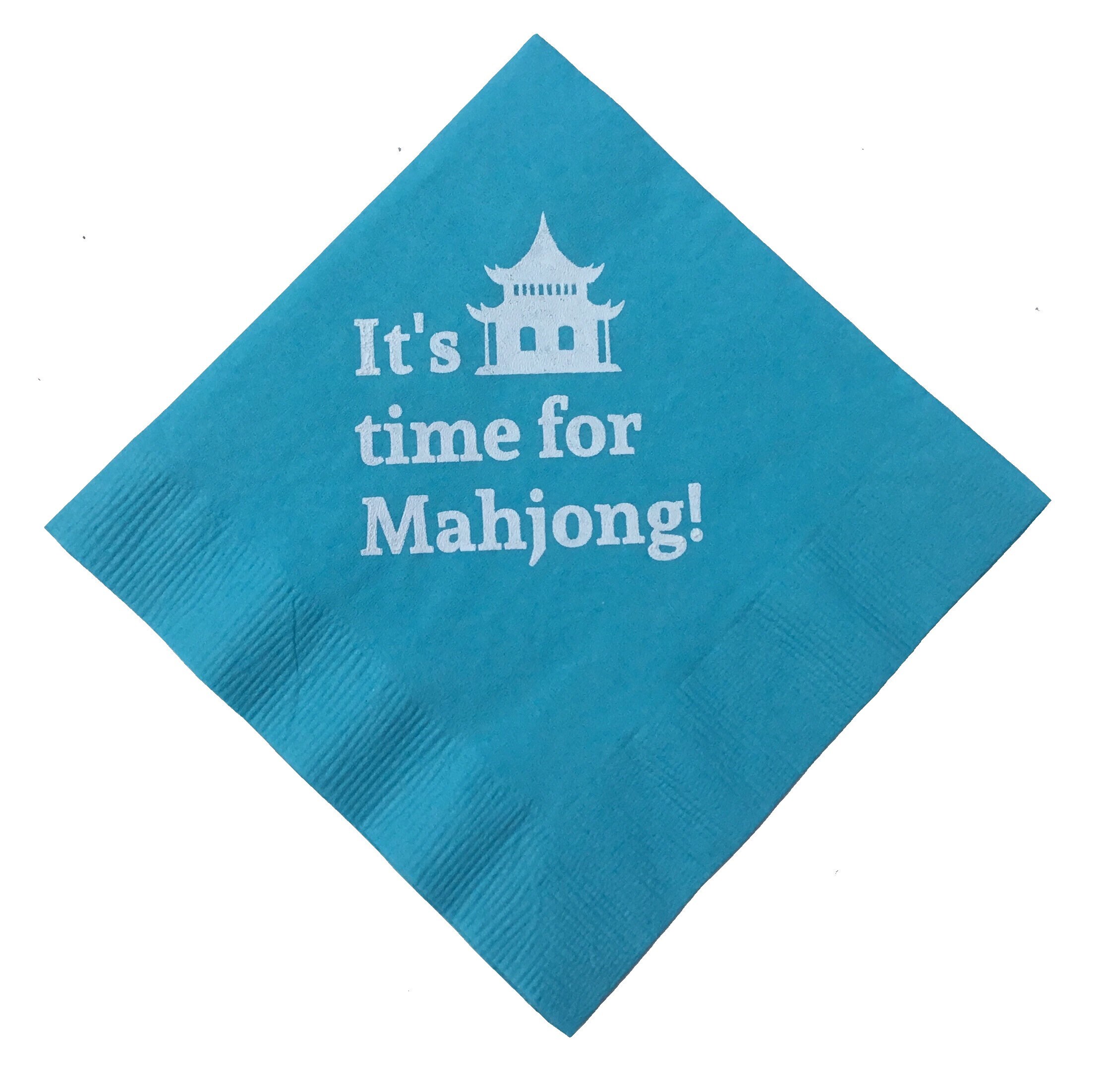 Mahjong Napkins Beverage Cocktail Size 20 Count Paper Multi Etsy Sweden