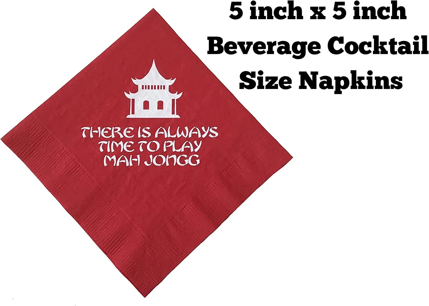 Mah Jongg Mahjong Napkins Beverage Cocktail Size 20 Count Etsy UK