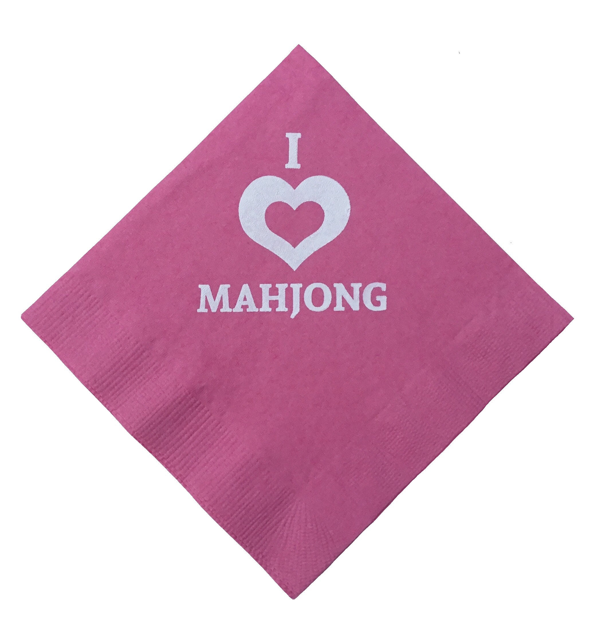 Mahjong Napkins Beverage Cocktail Size 20 Count Paper Multi Etsy Sweden