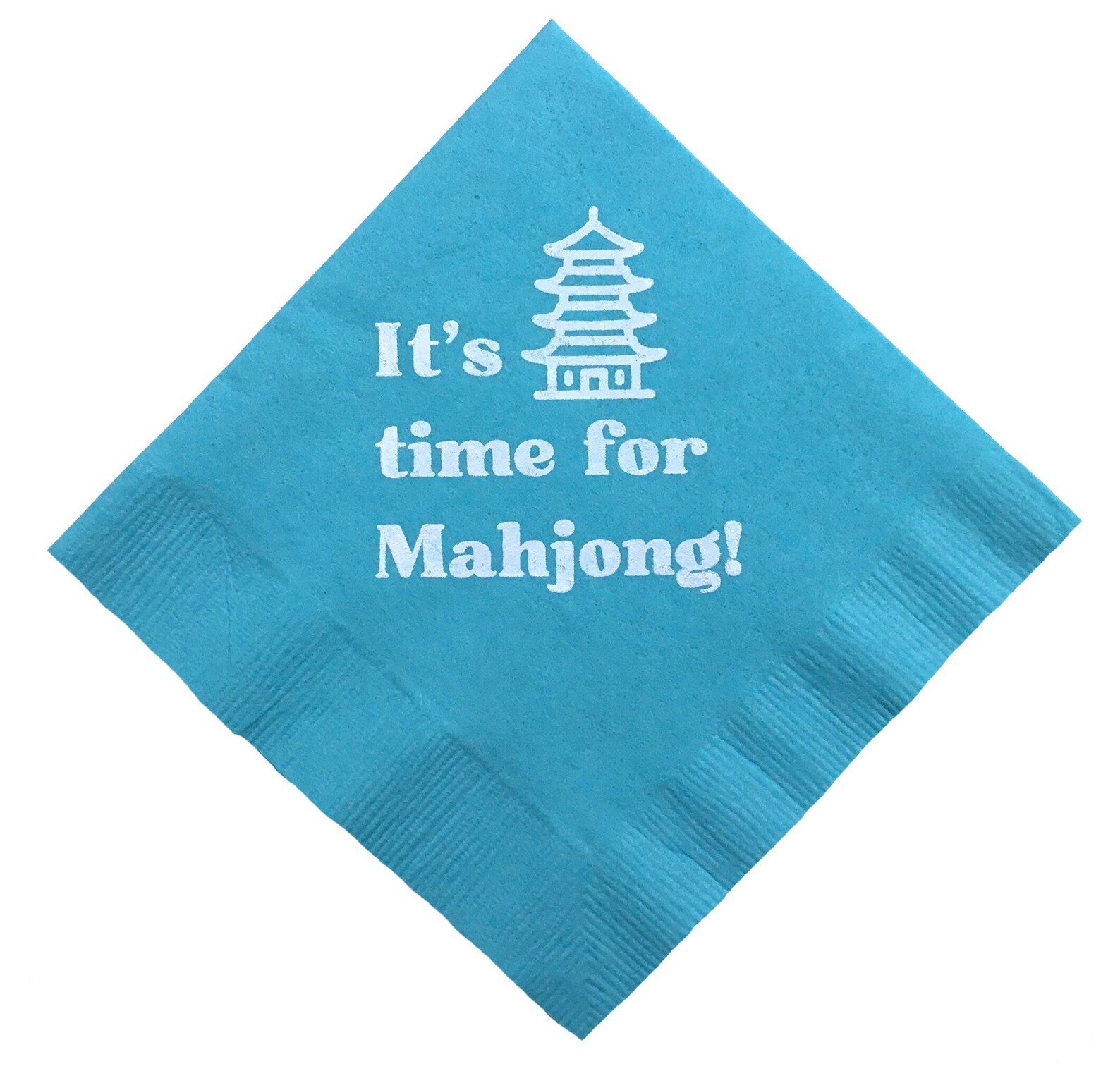 Mahjong Napkins Beverage Cocktail Size 20 Count Paper Multi Etsy