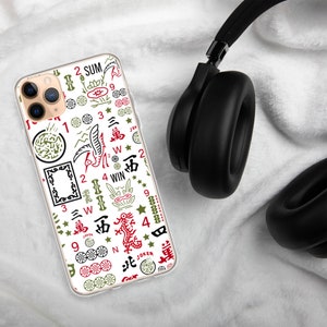 Mahjong Gift for Women, Cellphone Case iPhone, Mah Jongg Cell Phone case , Gift for Mah Jong Player, Mah Jongg Accessories, Mahjong Hostess image 1