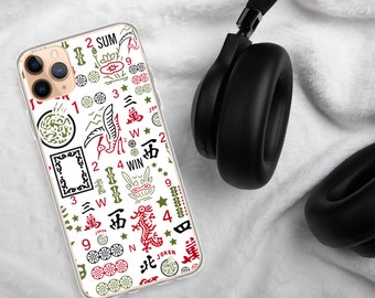 Mahjong Gift for Women, Cellphone Case iPhone, Mah Jongg Cell Phone case , Gift for Mah Jong Player, Mah Jongg Accessories, Mahjong Hostess