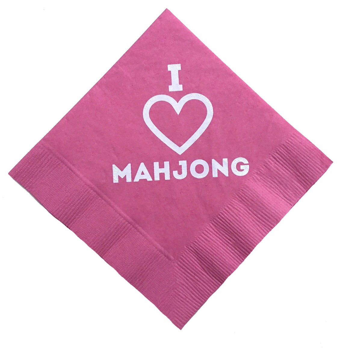 Mahjong Napkins Beverage Cocktail Size 20 Count Paper Multi Etsy