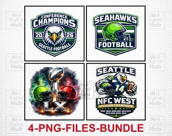Seattle Seahawks PNG, Seahawks Football Sublimation Design, Game Day Shirt PNG, Hawks Fan PNG, Seahawks Nation Png, Let's Go Hawks Shirt Png