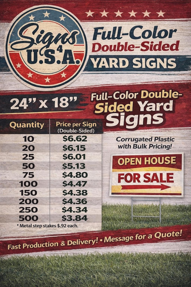 Sign Fitters Custom Contractor Yard Sign | Business Advertising, Roofing, Siding ...