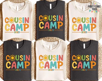 Cousin Camp 2026 Shirt, Family Vacation Matching Tee, Custom Camping Reunion Shirt, Camp Life Trip Shirt, Summer Family Tee