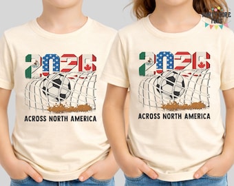 North America Soccer 2026 Shirt, World Football Fan Tee, MX US CA Vintage Goal Shirt, Game Lover Gift
