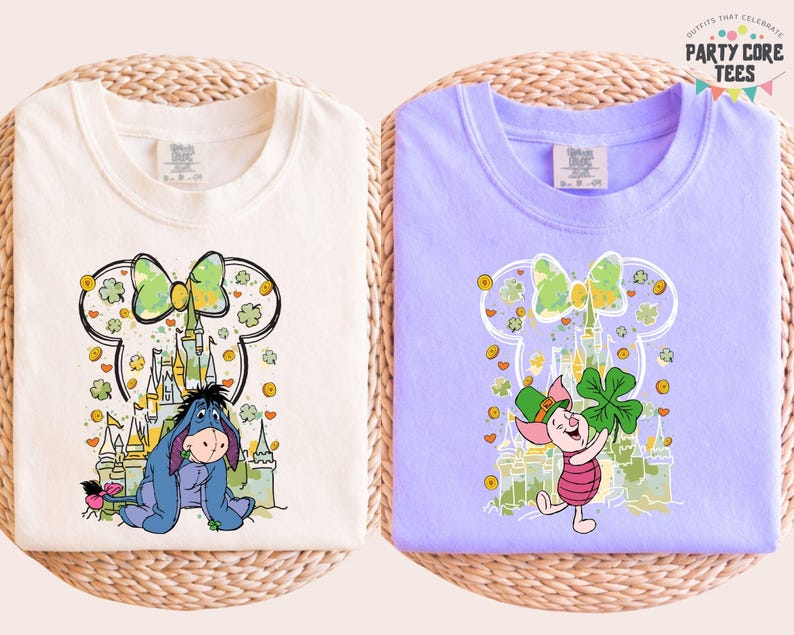 Winnie The Pooh St Patrick's Day Shirt, Irish Disneyworld T-Shirt, Pooh Bear Lucky Shirt, Paddys Pooh And Friends Tees, Shamrock Tees image 2