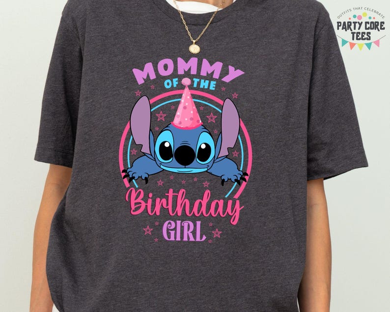 Stitch Birthday Shirt, Disney Family Birthday Tee, In My Birthday Era Tees, Angel and Stitch Birthday Girl Shirt, Stitch Toddler Kids image 3