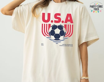 90s United States Soccer Shirt, Retro USA Team Graphic Tee, World Game 2026 Shirt, Football Fan Tee