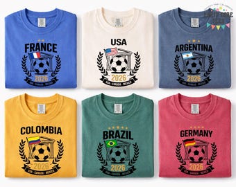 Soccer World Tournament T-shirt, International Game Day Tees, International Game Day Tees, Usa 2026 Football Shirt, Sport Fan Gift