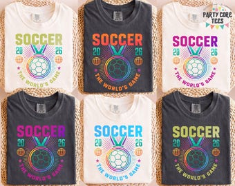 Soccer 2026 Shirt, The Worlds Game Shirt, Vintage International Soccer Colors Tee, Retro Match Day Shirt, Soccer Tee
