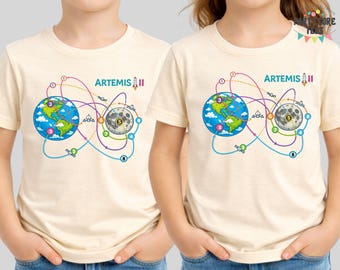 Artemis II Moon Mission T-Shirt, NASA Space Program Fan Tee, Astronomy Gift, Rocket Launch Shirt, Space Exploration Tee