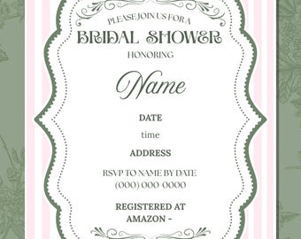 Bridal Shower Invite Template