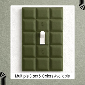 Modern Grid Toggle Switch Plate 3D Printed Light Switch Cover Mid Century Decorative Wall Plate OMME
