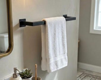 Minimalistisch metalen handdoekenrek | Moderne industriële badkamerinrichting