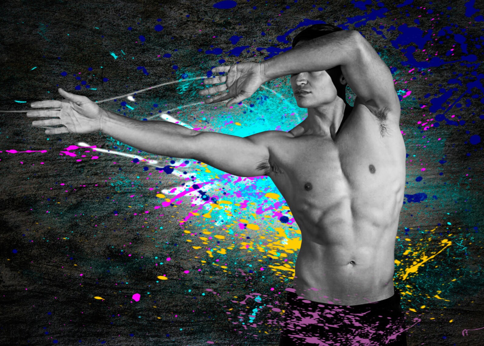 Splat Gay Art Male Art Photo Print by Michael Taggart - Etsy