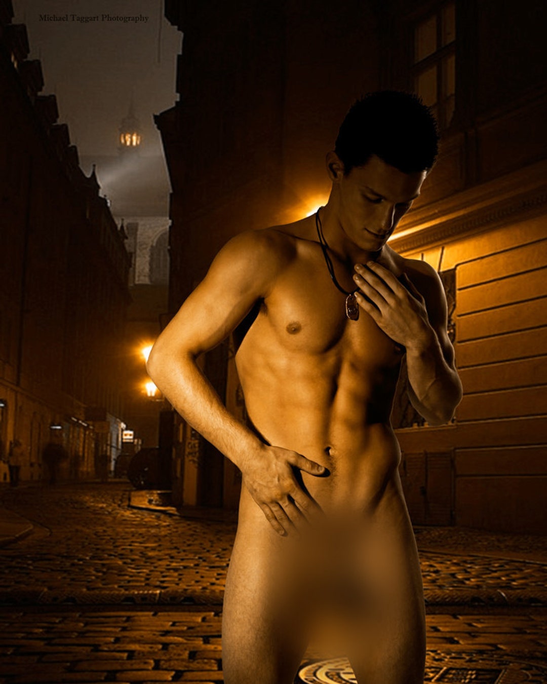 Streetlight Gay Art Male Art Nude Photo Print by Michael Taggart Photography  Night Cobblestone Mysterious Dark Touch - Etsy Sweden