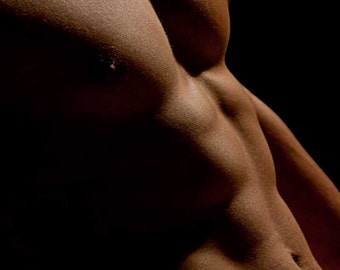 Close Gay Art Male Art Digital Download JPG Photo by Michael Taggart Photography muscle muscles muscular strong abs shirtless torso