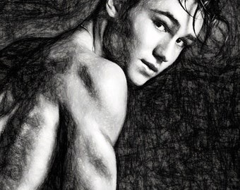 Notice Me Gay Art Male Art Digital Download JPG by Michael Taggart Photography muscle muscles muscular strong shoulder cute handsome