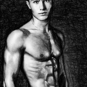 2 PHOTO SET Enzo Carini Notice Me & Stand by Me Gay Art Male Art Photo