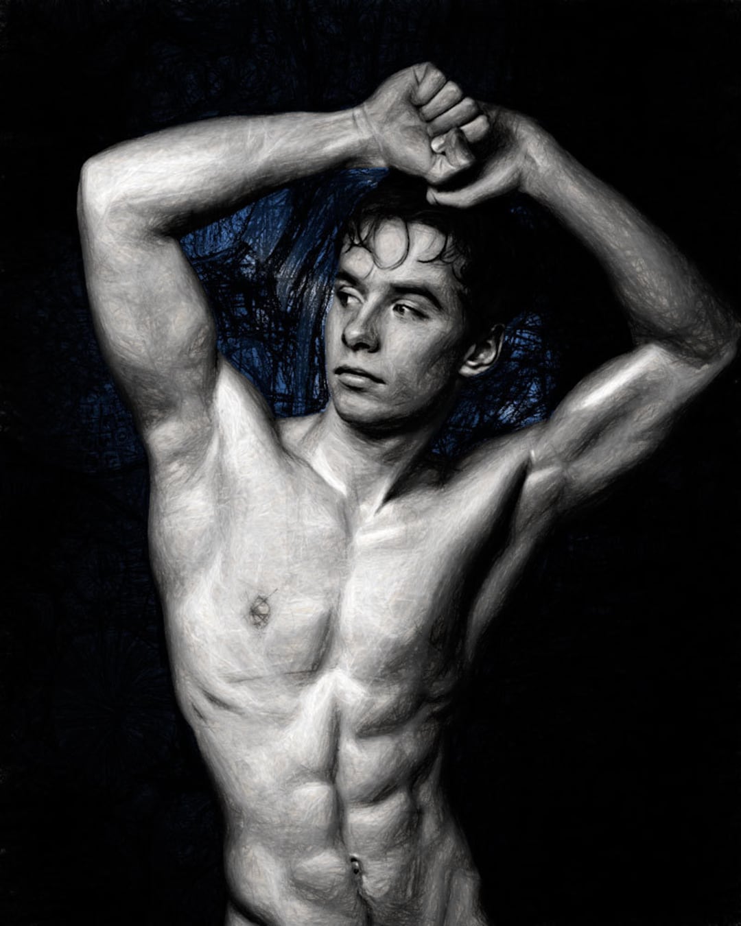 Adonis Gay Art Male Art Print by Michael Taggart Photography Muscle