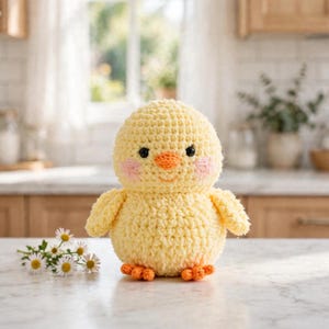 Crochet Chick Pattern PDF, Baby Chick Plush, Beginner Friendly, Digital Download