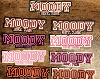 Moody | Varsity Letter Vinyl Decal