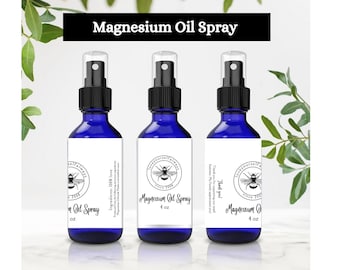 Magnesium Spray, Magnesium Oil Spray, Magnesium Oil, 4 oz, Before Bed Spray, Lavender or Unscented