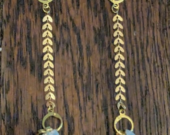 Loop Earplug Earrings, Earplug Chain, Loop Earplug Holder, Chain Earrings, Double Piercing Earrings,Double Handcuff Hoop Earring