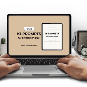 150 AI Prompts for Freelancers | AI Prompts in German | Content Ideas | Instagram Growth | Online Business Tool | Digital Download