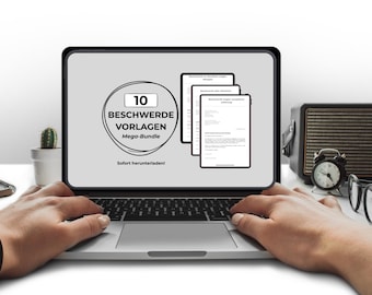Zestaw szablonów skarg (10x) – Profesjonalne wzory listów skargowych dla właścicieli nieruchomości, pracodawców i obsługi klienta | Natychmiastowe pobranie pliku PDF