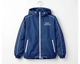 BTS inspiriert Keep Schwimmen Blau Jacke | Kpop Street Outfit